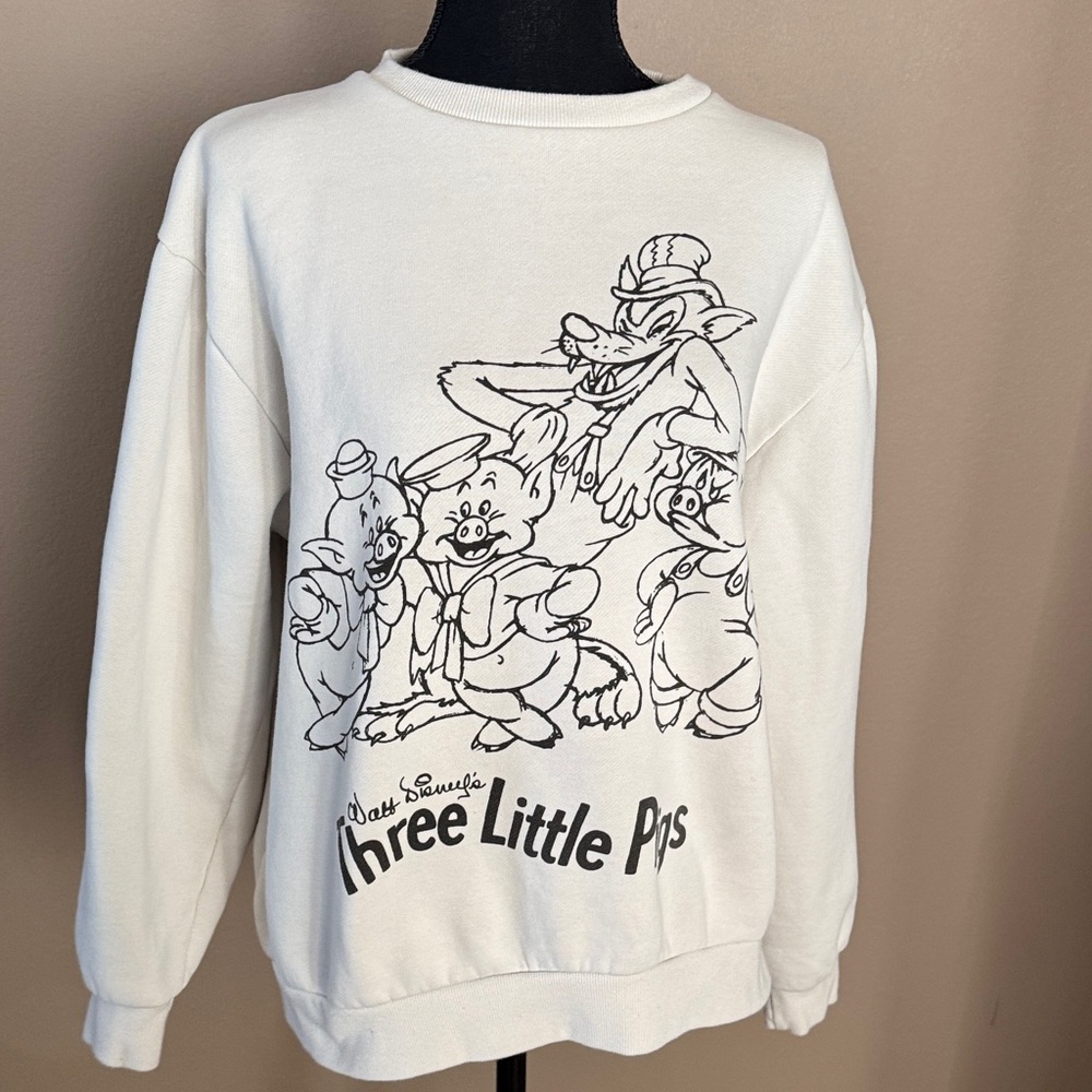 Disney 100 Year Anniversary The Three Little Pigs Sweatshirt